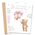 MeinBaby123® Einladungskarten Kindergeburtstag inkl. 10 Umschläge, Kindergeburtstag Jungs und Mädchen, Geburtstagseinladungen Kinder blau