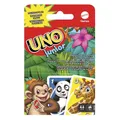 Mattel Games Uno Junior, Uno Kartenspiel, vereinfachte Version mit Zootieren und 3 Schwierigkeitsstufen, Kinderspiel, Geschenk für Kinder, ab 3 Jahre, GKF04