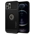 Spigen Rugged Armor Hülle Kompatibel mit iPhone 12 Pro und Kompatibel mit iPhone 12 -Matte Black