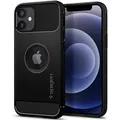 Handyhülle für iPhone 12/12 Pro Spigen Case Cover Schutzhülle Etui Hülle Schwarz