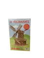 Holzbausatz Windmühle 3D Puzzle Bauwerk Modellbausatz Basteln mit Holz | NEU