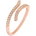 Heideman Fingerring Miranda silberfarben (Ring, 1-tlg., inkl. Geschenkverpackung), Damenring mit Stein goldfarben 52 (16.6)