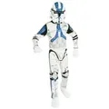 Rubie ́s Kostüm Star Wars Clone Trooper Kostüm für Kinder, Star Wars-Kostüm aus der Clone Wars-Animationsserie weiß 116