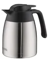THERMOS Isolierkanne THV 1,0 Liter Edelstahl / schwarz