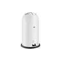 Wesco Tretmülleimer Kickmaster Junior Weiß matt, Abfalleimer, Stahlblech, 12 L