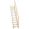 Minka Wangentreppe Softline Fichte unbehandelt Raumhöhe bis 280 cm