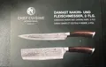 Kochmesser Chef Cuisine Damast Messer Nakiri Set 2 -tlg., Ebenholz