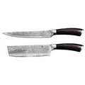 Chef Cuisine Damast Messer Set 2 -tlg., Ebenholz, Nakiri | Fleischmesser  Profi