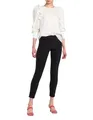 Cambio Damen Straight Leg Hose Ros 6111, Einfarbig, Gr. 34 (Herstellergröße: 34/29), Schwarz (Black 099)