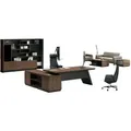 JVmoebel Aktenschrank Büro Akten Regal Schrank Holz Regale Schränke Office Büro 280cm Made in Europa braun|schwarz
