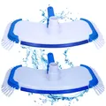 Amapool 2 Pool Bodensauger Poolbodenbürste Sauganschluss 32- 38mm DeLuxe Bürste
