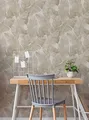 marburg Tapete Beige Natur Blätter Floral Dschungel Pflanzenmotiv für Schlafzimmer Wohnzimmer oder Küche Made in Germany 10,05 X 0,53m