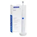 Curaprox Hydrosonic Easy Schallzahnbürste – Elektrisch, Weiß/Blau | Für Tägliche Zahnfleischpflege & Plaque-Kontrolle | Mit Sensitiv-Bürstenkopf & Reiseetui | Entwickelt In Der Schweiz