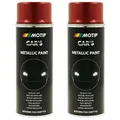Lackspray rot metallic 2x 400ml Motip Car's Effektlack by Dupli-Color