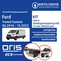 Für FORD Transit Custom Typ V362 06.2016-12.2023 AHK starr +13pol sp. E-Satz EBA