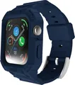 Für Huawei Watch Fit 3 TPU Arm Band mit integriertem Gehäuse D- Blau