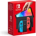Nintendo Switch (OLED-Modell) Neon-Rot/Neon-Blau - Blau/Rot