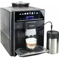 SIEMENS Kaffeevollautomat EQ6 plus s400 TE654509DE, Doppeltassenfunktion, Keramikmahlwerk, viele Kaffeespezialitäten, automatische Dampfreinigung, saphirschwarz schwarz