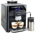SIEMENS Kaffeevollautomat EQ6 plus s400 TE654509DE, Doppeltassenfunktion, Keramikmahlwerk, viele Kaffeespezialitäten, automatische Dampfreinigung, saphirschwarz
