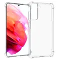 iMoshion Softcase,Backcover Hülle kompatibel mit Samsung Galaxy S21 FE – Shockproof Case Handyhülle – Silikon Schutzhülle in Transparent [Verstärkte Ecken, Stoßfest, Dünn]