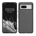 kwmobile Handyhülle für Google Pixel 8 Hülle - Silikon Case metallisch schimmernd - Schutzhülle Cover - Metallic Grau