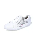 Rieker Damen Low-Top Sneaker 52824, Frauen Halbschuhe,Laufschuhe,straßenschuhe,Strassenschuhe,Sportschuhe,Freizeitschuhe,Weiss (80),36 EU / 3.5 UK
