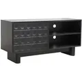 Oviala Tv-Schrank,, Schwarz, Holz, Rechteckig,Rechteckig, 120x58x40 cm, Wohnzimmer, TV Möbel