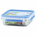 EMSA Clip & Close Frischhaltedose 0,85l quadratisch blau Kunststoff