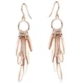 MATERIA Rosegold Ohrhänger lang Tropfen 925 Silber 8,8g deutsche Herstellung