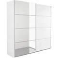 Schwebetürenschrank RAUCH "Subito Kleiderschrank Bestseller", weiß, B:136cm H:197cm T:61cm, Holzwerkstoff, Schränke, Schlafzimmerschrank Schrank Garderobe mit 4 Spiegelelementen