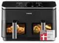 COSORI CAF-R901-AEU Dual Basket Heißluftfritteuse, 2 Kammern, 1750 Watt, Schwarz