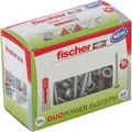 fischer DuoPower 6x30 S PH 2K Dübel mit Schrauben Ø 6 mm x 30 mm, 50 Stück