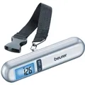Beurer LS 06 Kofferwaage silber 40 kg Tragkraft LCD-Display inkl. Maßband, klein