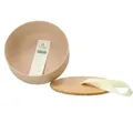 chic.mic bioloco plant deluxe salad bowl desert Salatschüssel Deckel beige