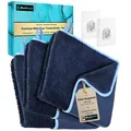 Blumbach Trockentuch Dusche & Auto 700 GSM, Mikrofasertuch (40x60 cm, 2er oder 3er Set inkl. 2 Klebehaken, 3-tlg., Microfaser Trockentuch Auto, Inkl. 2 Klebehaken, Fast Dry Microfaser Putztuch) 40 cm x 60 cm
