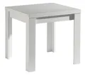 freiraum Kulissentisch Monzi (ausziehbar), (ausziehbar) in weiß matt - 80x78x80cm (BxHxT)