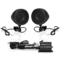 1 Boss Audio Systems MCBK420B Set für Motorrad Mit 2 Lautsprecher Und Verstärker