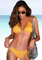 Triangel-Bikini "Romance" mit modischer Struktur, Gr. 34 - Cup C/D, gelb Cup C/D