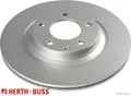 2x Bremsscheibe HERTH+BUSS JAKOPARTS J3313037 2 Bremsscheiben Hinterachse