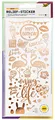 folia 12910 - Relief - Sticker Basic, hochwertige Sticker, 10 Blatt, ca. 10 x 24 cm, Motive sortiert, ideal zum Verzieren von Grußkarten, Bastelarbeiten und Scrapbooking, Bunt