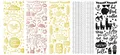 folia Relief-Sticker "GANZJAHR" Blattformat: 100 x 240 mm 10 Blatt