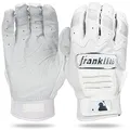 Franklin Sports CFX Pro Vollfarb-Chrom-Serie Schlaghandschuhe, CFX Pro Vollfarb-Chrom-Schlaghandschuhe, Weiß, Erwachsene, Größe L