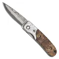 Haller Damast-Taschenmesser Wurzelholz 83100 (5.50 cm) (36612816)