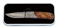 Haller Damast-Taschenmesser Wurzelholzgriff 39 Lagen rsf., 83100