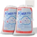 Power Füll Füllwatte | 2500g | antiallergisch | waschbar bei 95°C | hochflauschig Kissenfüllung | Bastelwatte | Füllmaterial | Stopfmaterial - Weiß