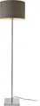 Stehleuchte 'Coimbra' 151cm Stehlampe Standleuchte Stand Lampe Metall Grau 1xE27 [lux.pro]