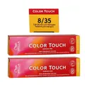 Wella Color Touch Rich Naturals 2 x 60 ml 8/35 helllblond gold-mahagoni Set