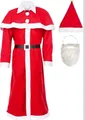 Weihnachtsmann Kostüm 5-teilig Einheitsgröße Plus Extra Handschuhe.....
