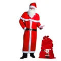 Weihnachtsmann Kostüm Set Idena® mehrteilig 6-teilig inklusive Sack