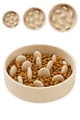 Hundenapf - Anti Schling Napf Hund - Ø21,5cm - 1,49L - Flamingo Slow Feeder Greni Beige